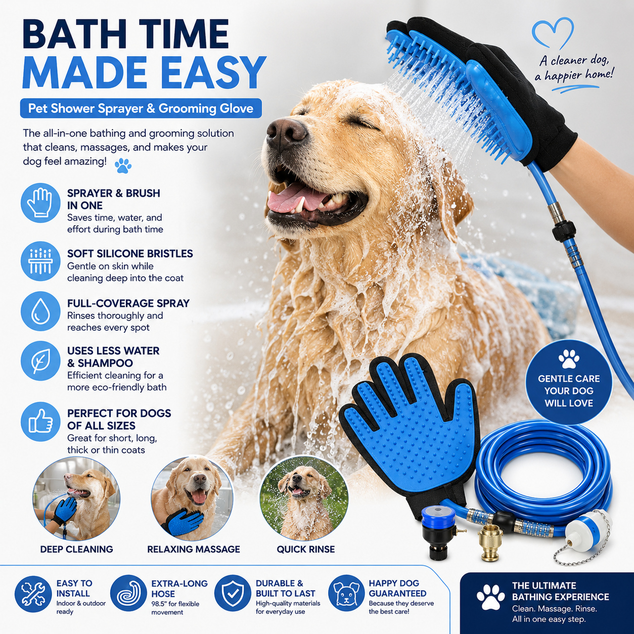 Pet Shower Head Handheld Bathing Shower Tool