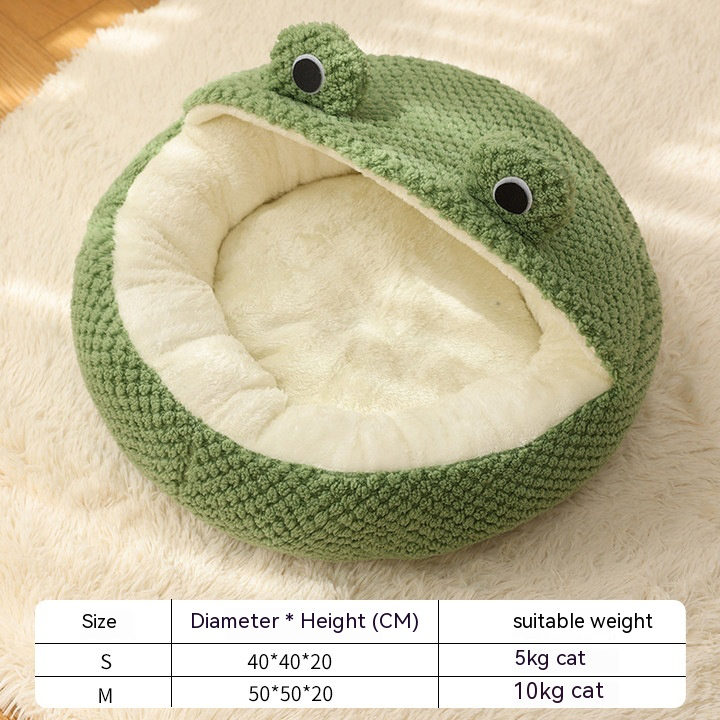 Warm Plush Little Frog Pet Nest