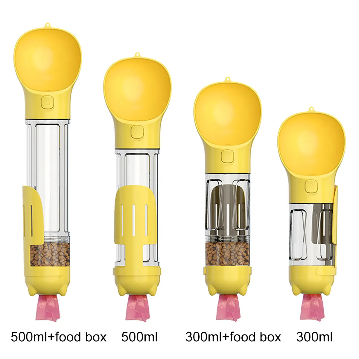 Portable Pet Water Bottle, Food Feeder & Garbage Bags