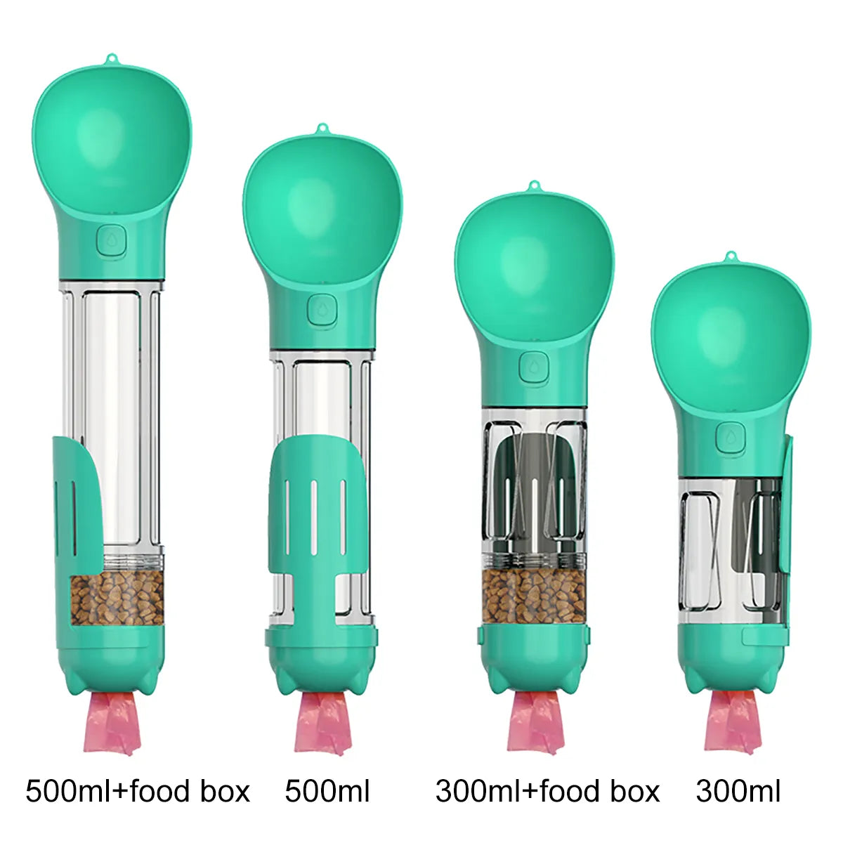 Portable Pet Water Bottle, Food Feeder & Garbage Bags