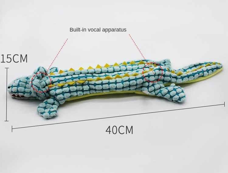 Dog Plush Alligator Squeaky Toy