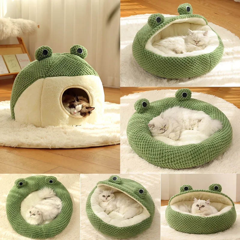 Warm Plush Little Frog Pet Nest