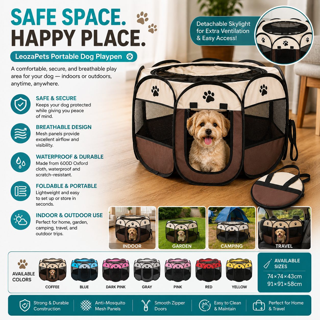Folding Pet Kennel