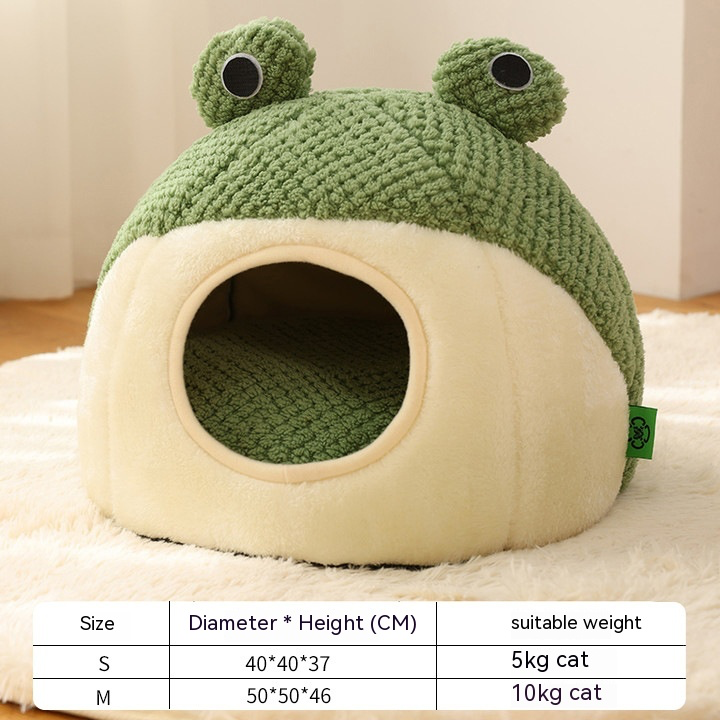 Warm Plush Little Frog Pet Nest