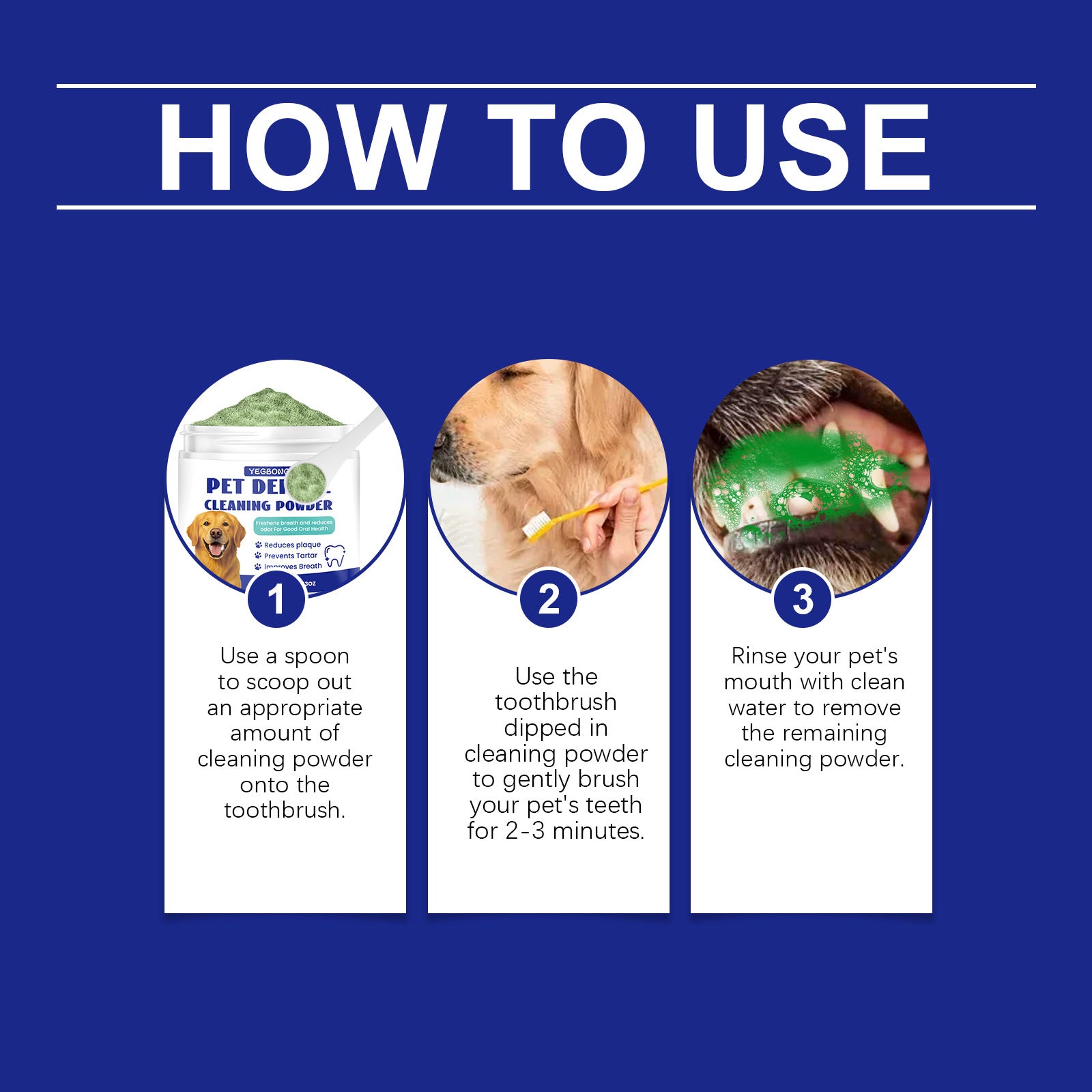 Dog Teeth Cleaning Powder