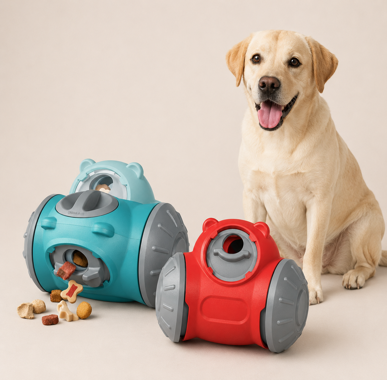 Tumbling Dog Toy Feeder