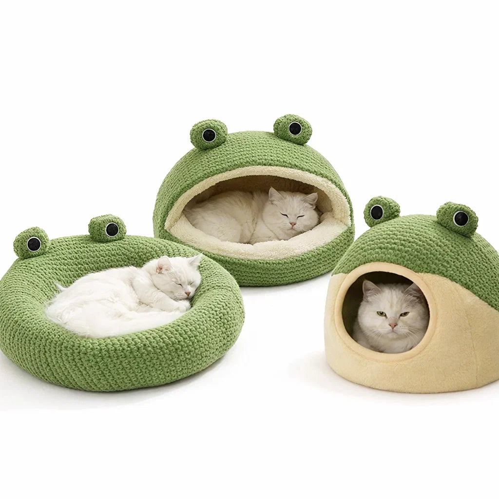 Warm Plush Little Frog Pet Nest